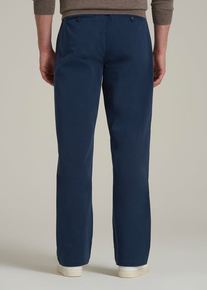 4 Way Stretch Commuter RELAXED Chino Pants for Tall Men in Navy Blue