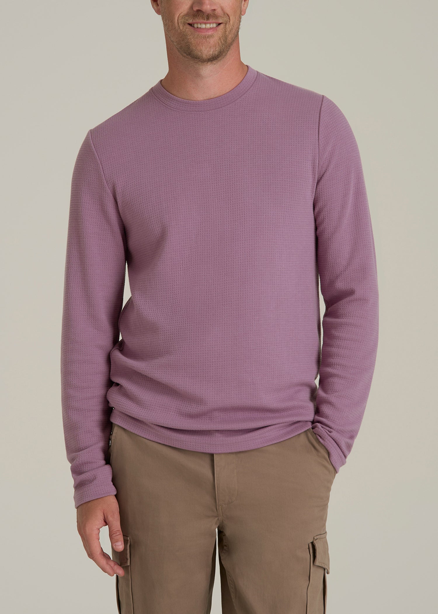Cloud Knit Waffle Long Sleeve in Grapeade