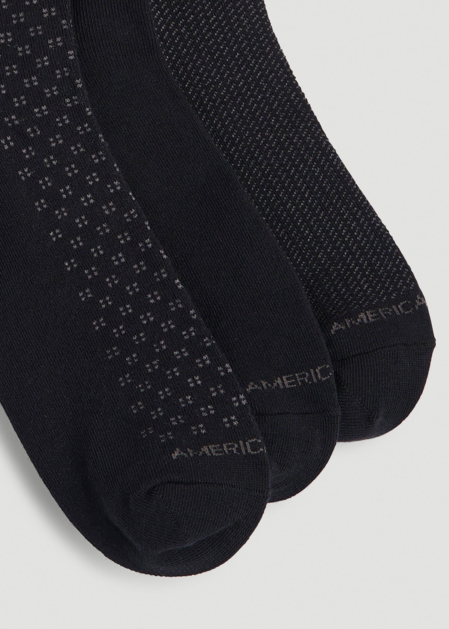Dress Socks Size 14 to 17 (3-Pack) for Tall Men in Black