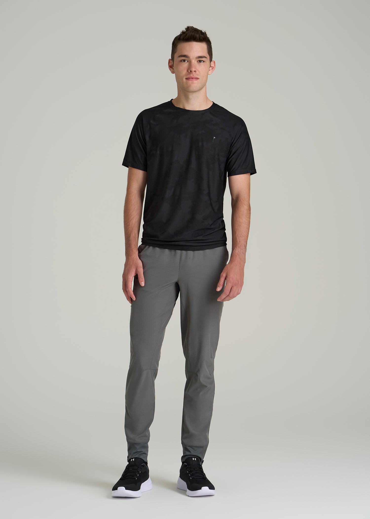Featherweight Perforated Training Joggers for Tall Men in Graffiti