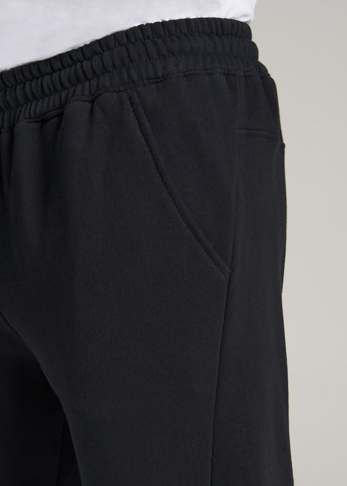American-Tall-Men-Fleece-Jogger-Black-detail