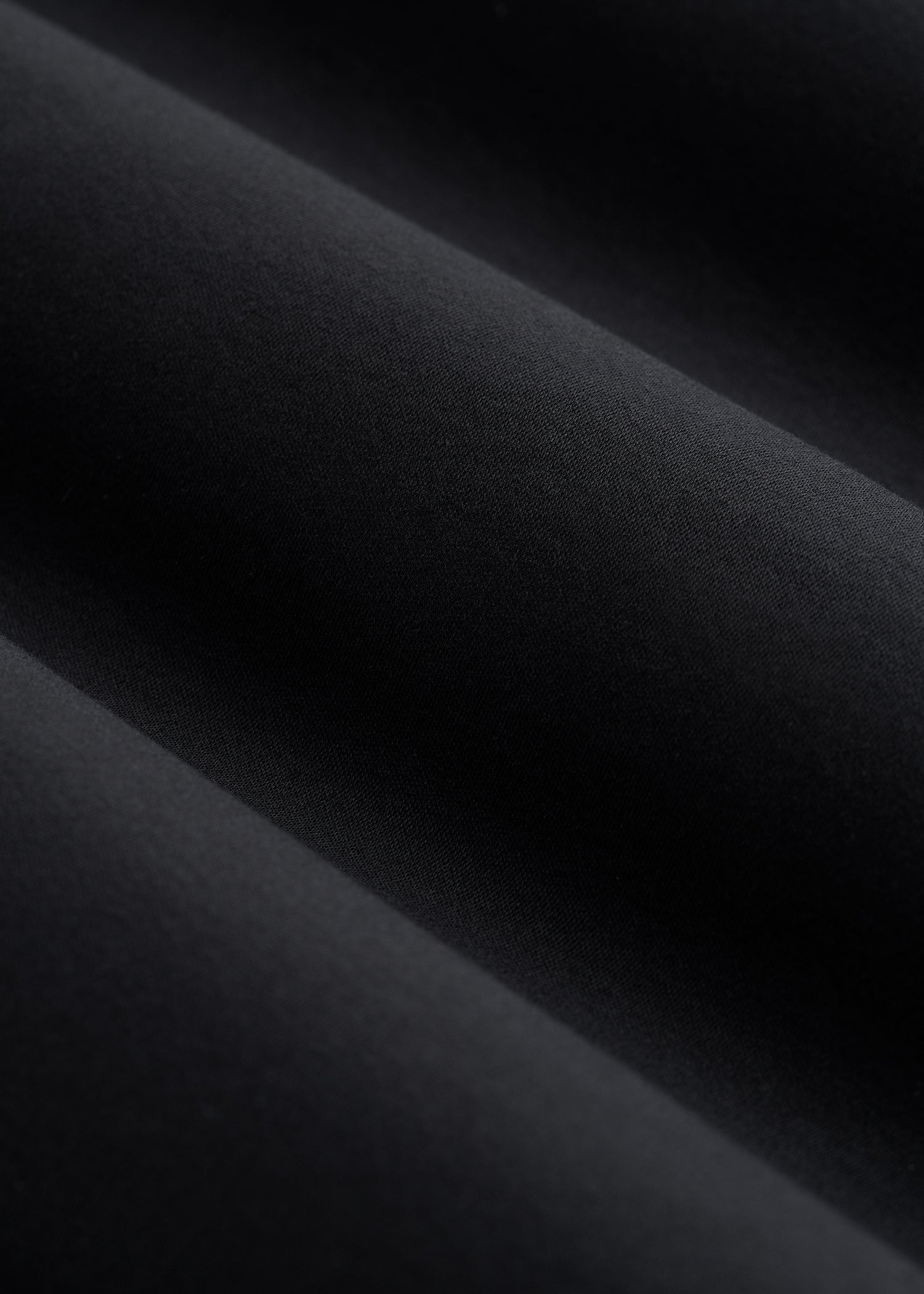 Stretch Jersey Dress Shirt for Tall Men in Black