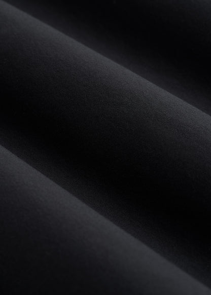 Stretch Jersey Dress Shirt for Tall Men in Black