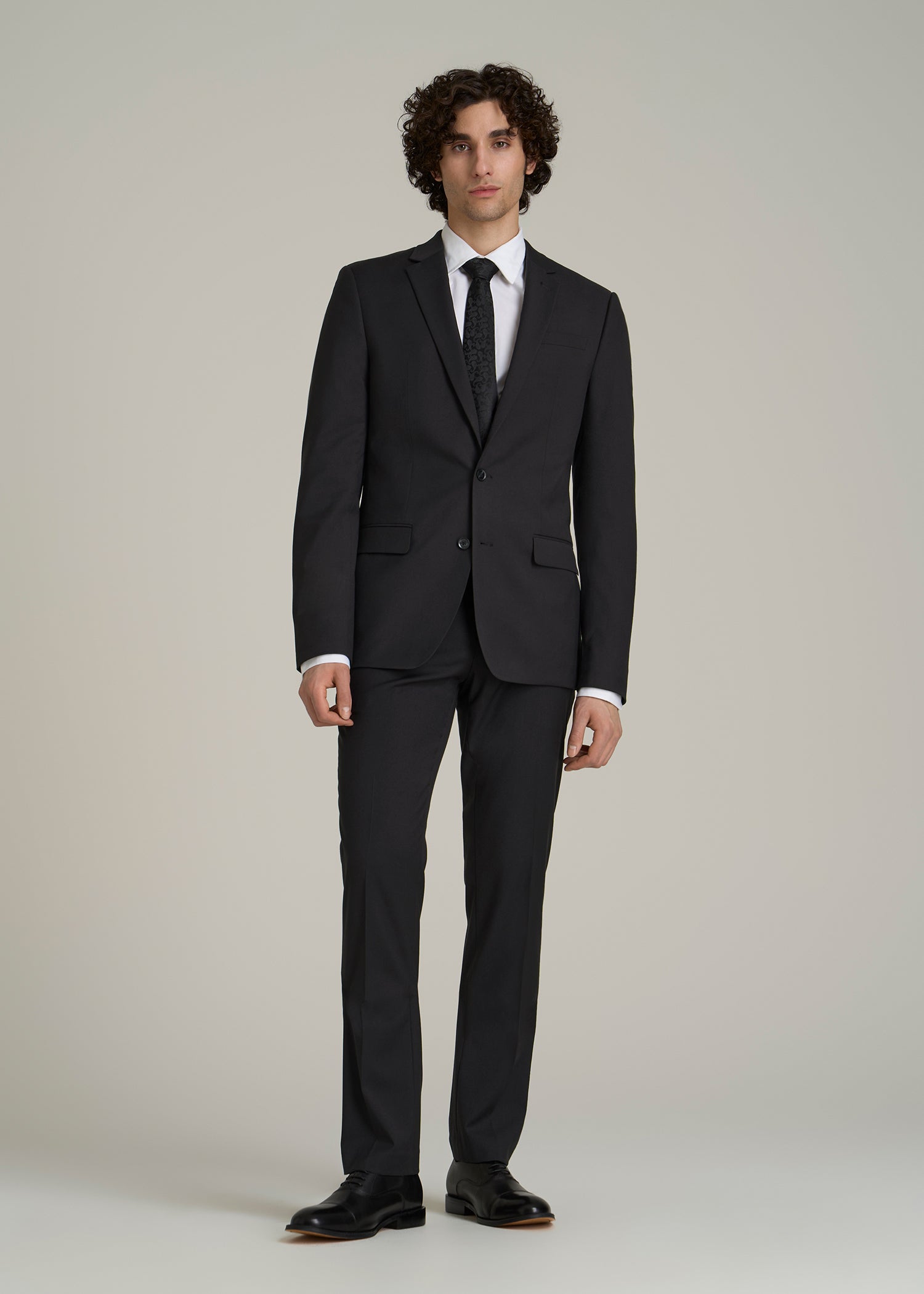 Suit Jacket for Tall Men in Black