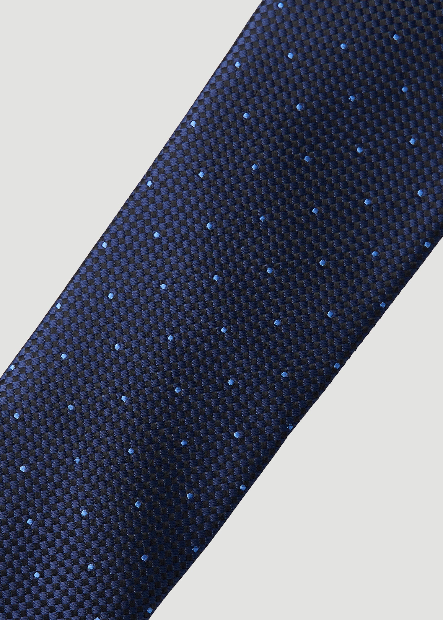 Dress Ties for Tall Men in Navy Dot