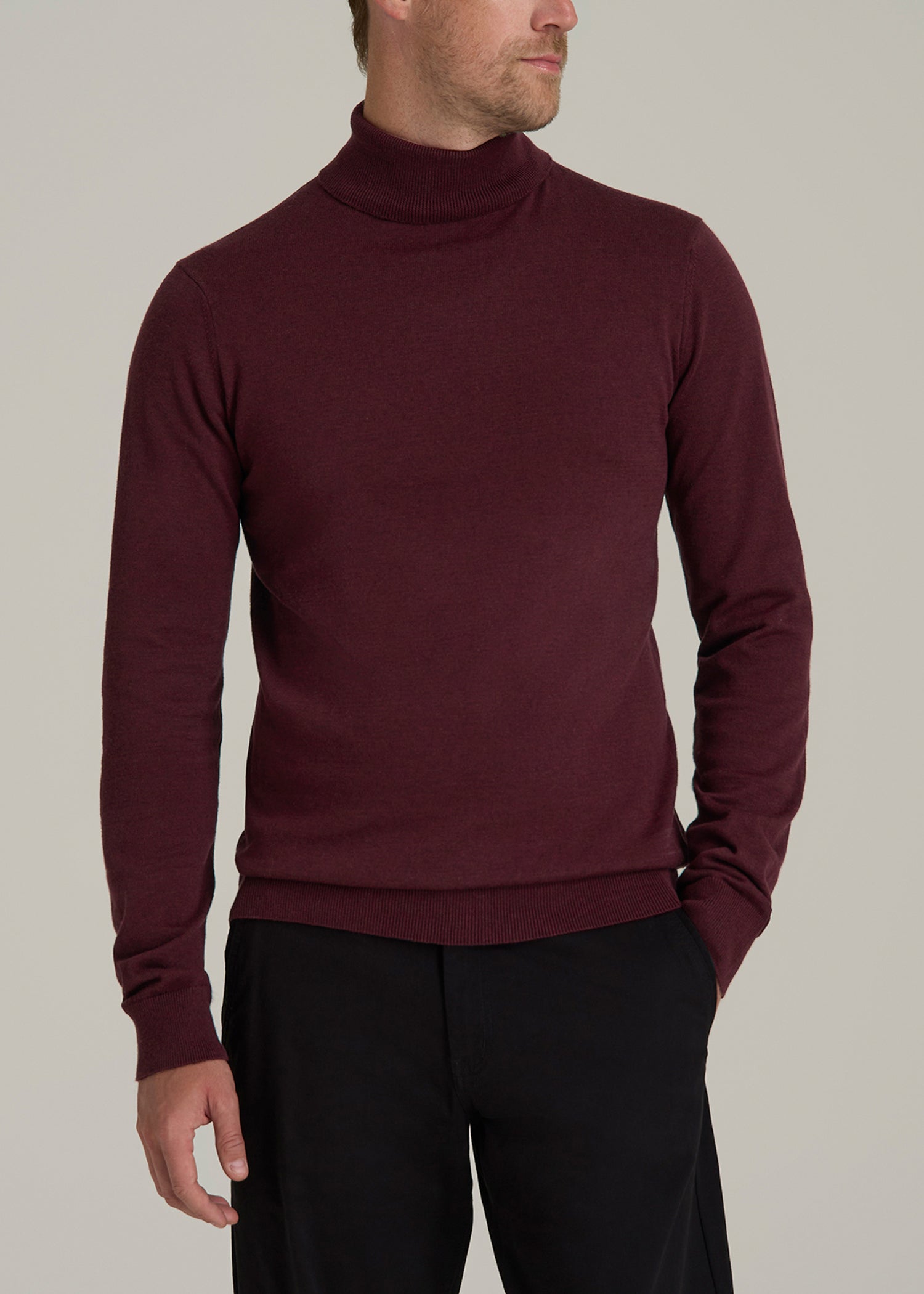 Men's Tall Turtleneck Sweater in Port Royale