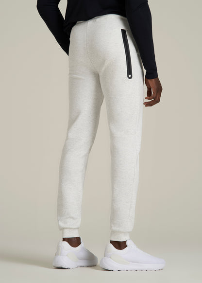 Tall Men's Tech Motion Fleece Joggers in Heather Frost