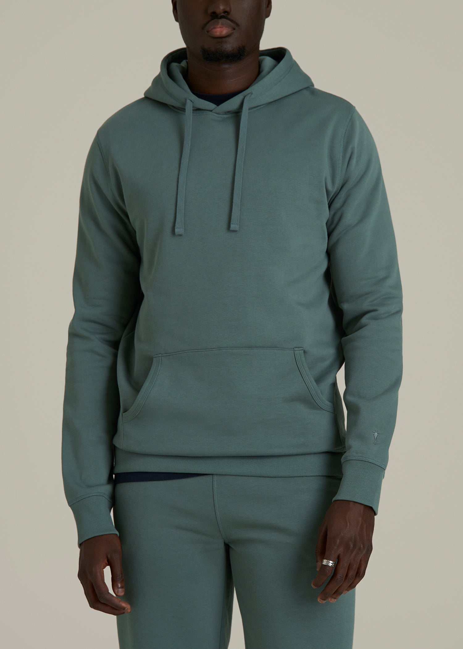 Wearever 2.0 Fleece Hoodie for Tall Men in Balsam Green