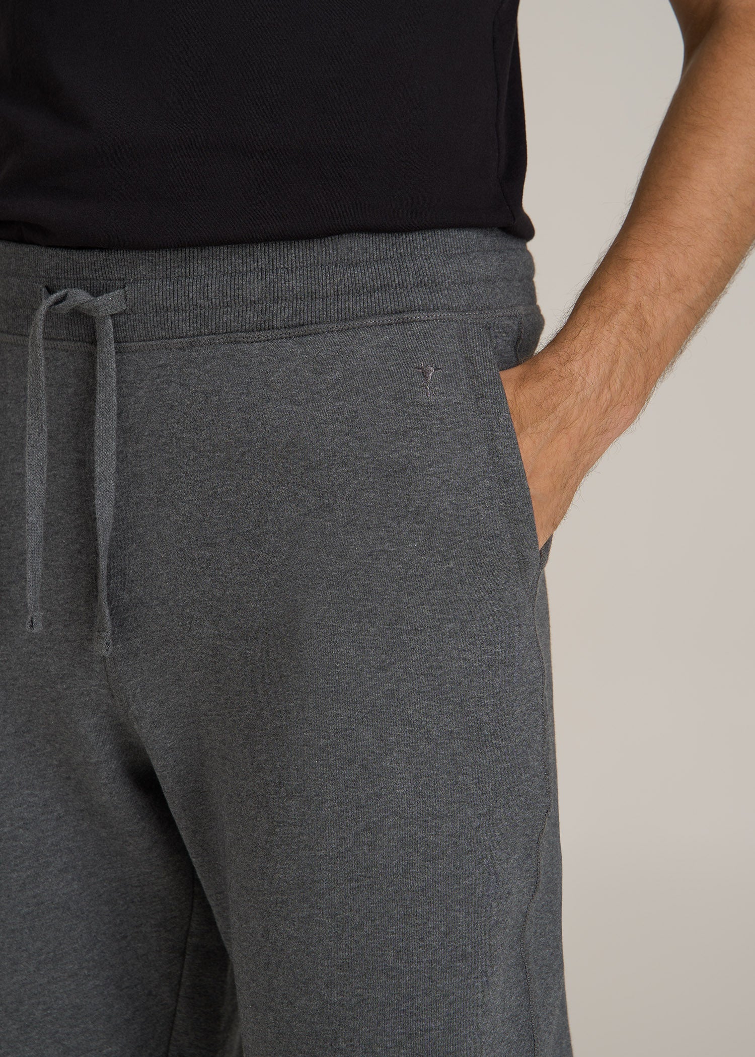 Wearever 2.0 Fleece Straight Leg Sweatpants for Tall Men in Charcoal Mix