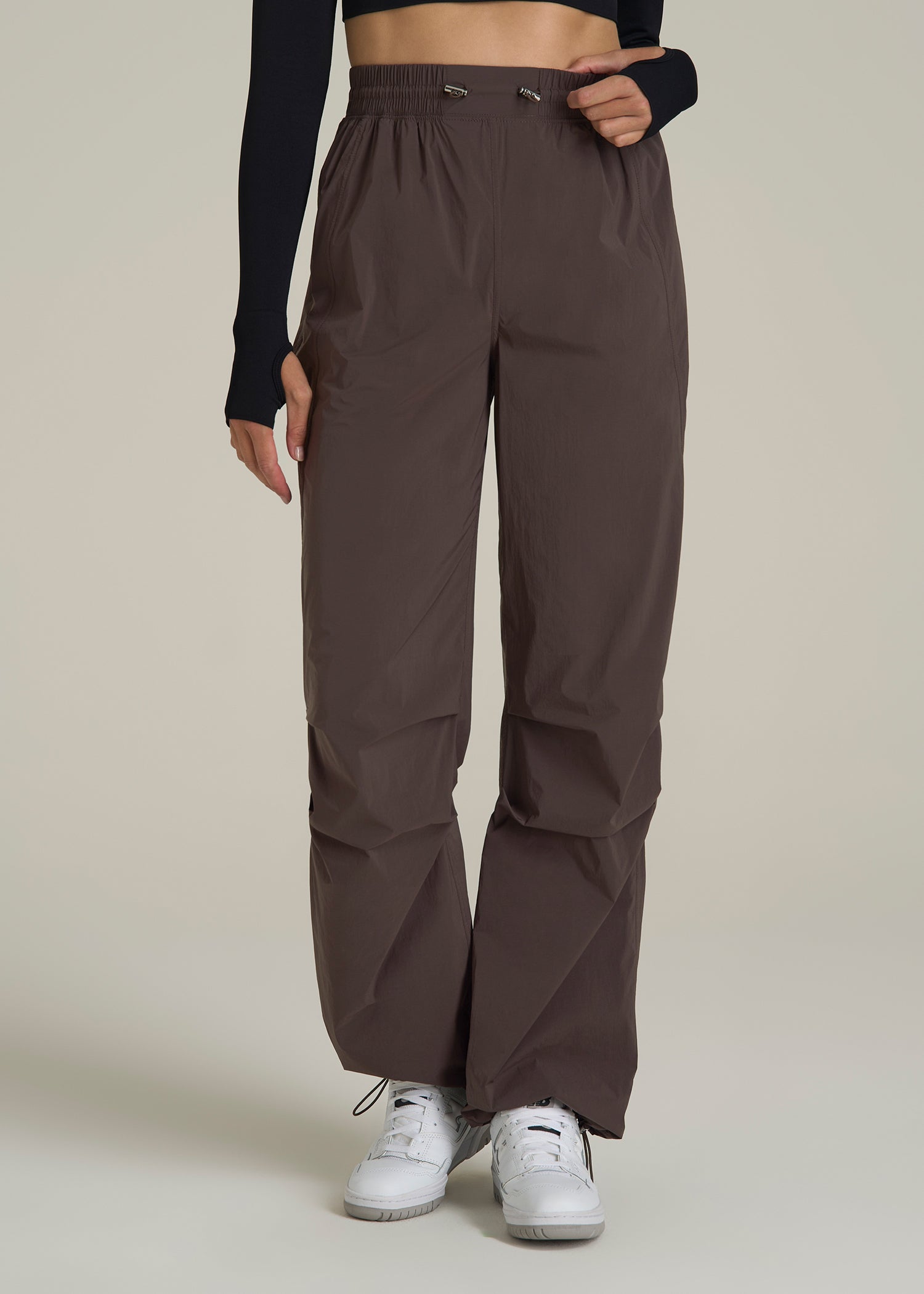 Parachute Jogger for Tall Women in Espresso