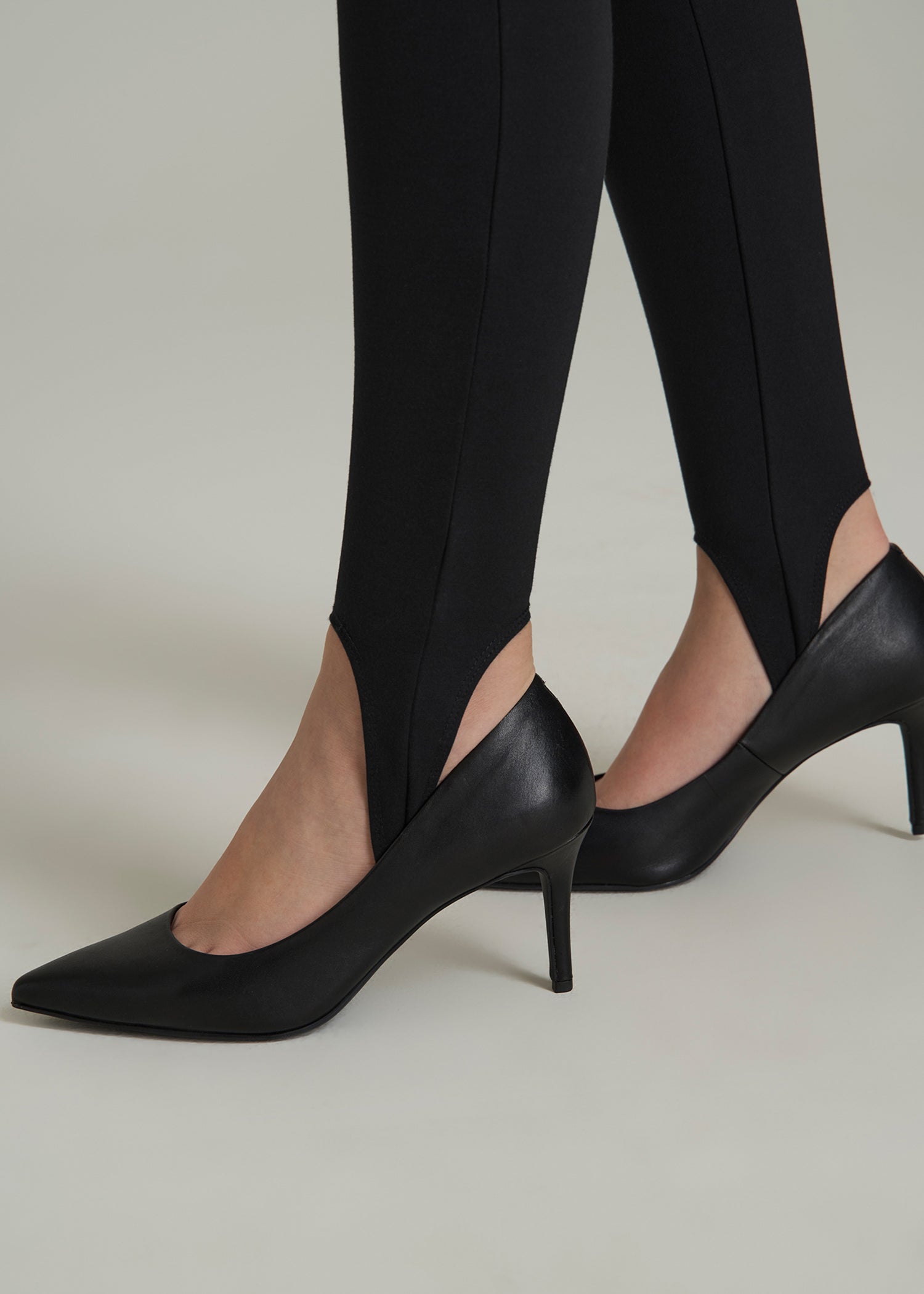 Soft Flex Ponte Stirrup Pants  for Tall Women in Black